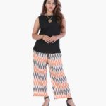 ikat_black_n_colorful_orange_grey_white_chevron_pattern_palazzo_set_1