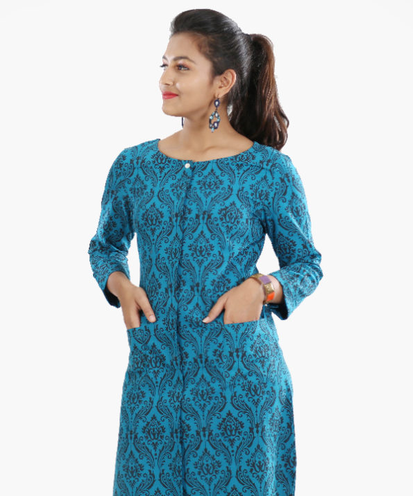 khad_turquois_blue_printed_kurta_2