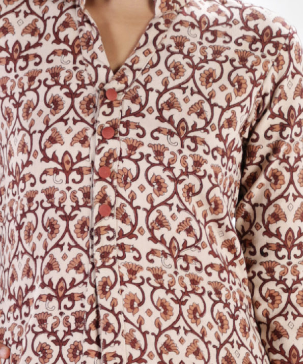 khadi kalamkari long kurta 4