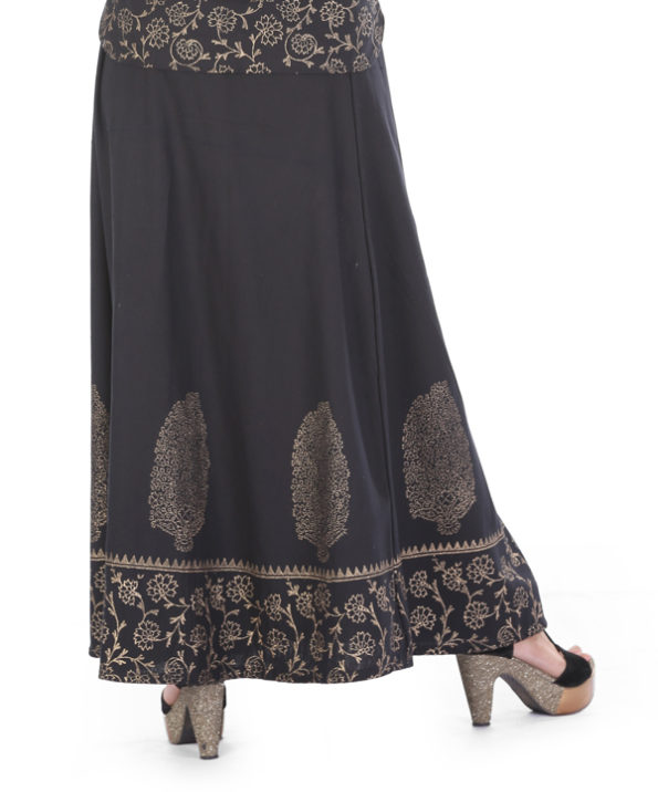 khadi_black_big_gold_border_motif_skirt_3