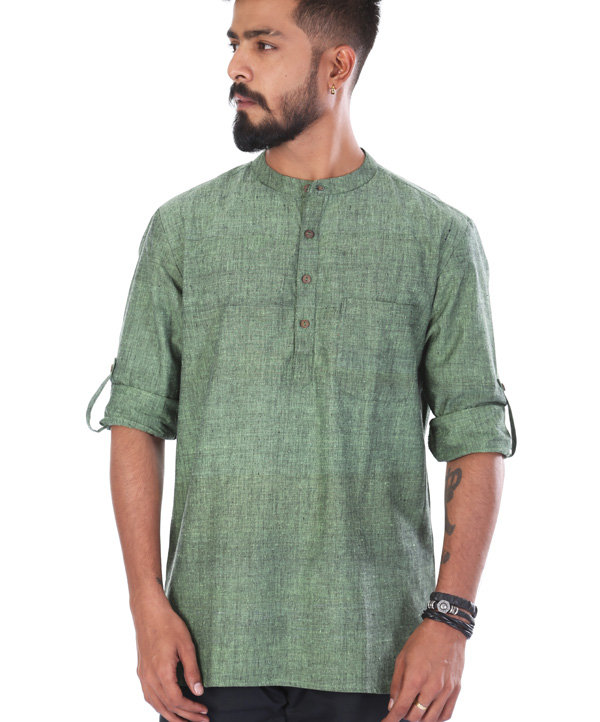 Khadi kid's calligraphy kurta - The Loom Story