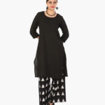 khadi_full_black_short_top_n_ikat_palazzo_1