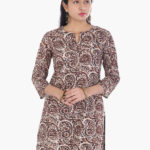 khadi_kalamkari_hand_block_printed_natural_vegetable_color_short_kurta_1