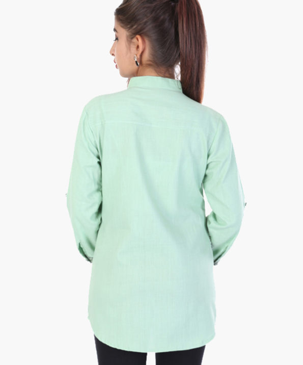 khadi_light_green_block_print_summer_formal_wear_shirt_3