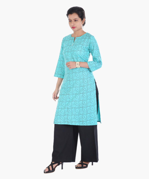 khadi_light_pastle_blue_grey_floral_hand_print_long_kurta_2