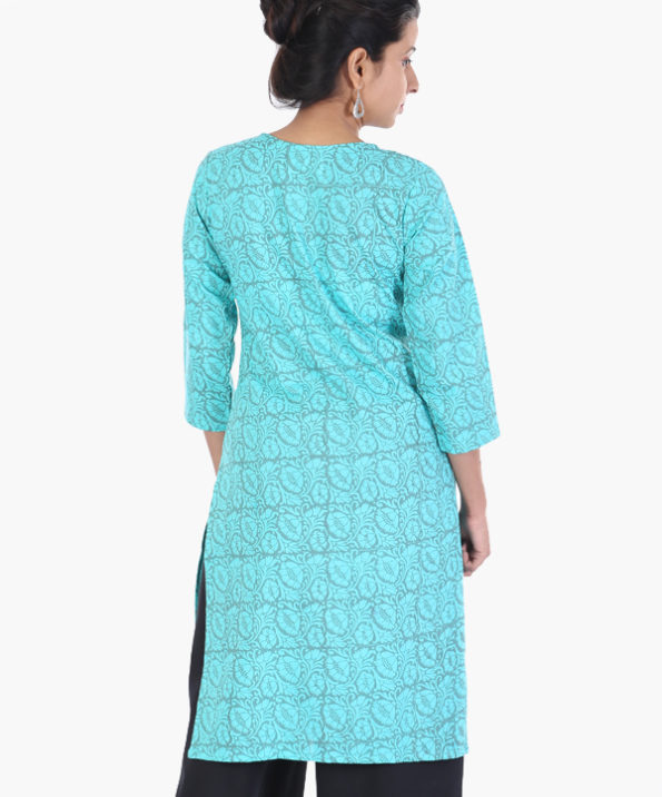 khadi_light_pastle_blue_grey_floral_hand_print_long_kurta_3