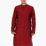 khadi_maroon_constructed_yarn_dyed_long_kurta_1