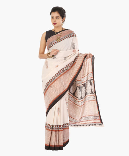 Khadi printed saree
