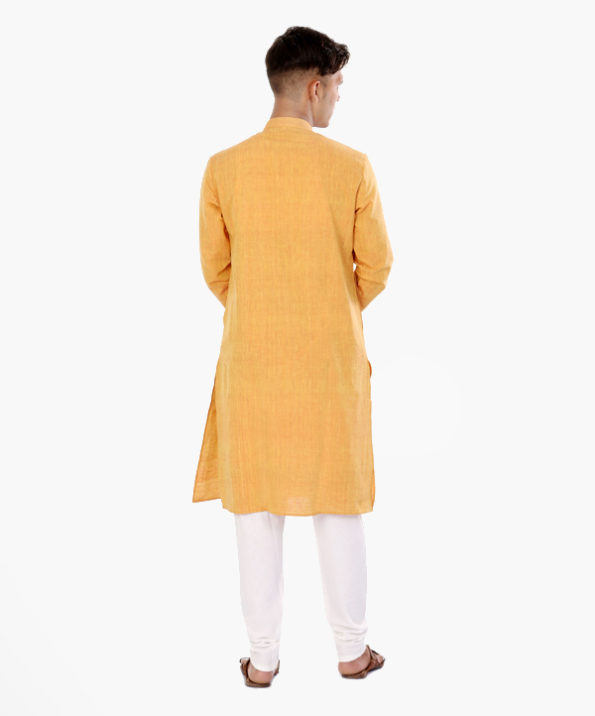 khadi_orange_constructed_yarn_dyed_long_kurta_3