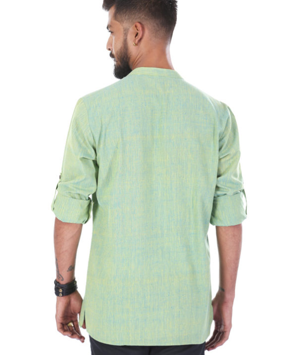 khadi_pastel_green_short_kurta_3