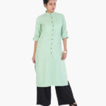 khadi_pastle_pista_green_plain_dyed_formal_kurta_1