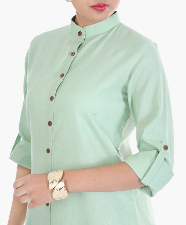 khadi_pastle_pista_green_plain_dyed_formal_kurta_4