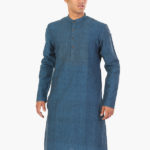 khadi_peacock_blue_kurta_1