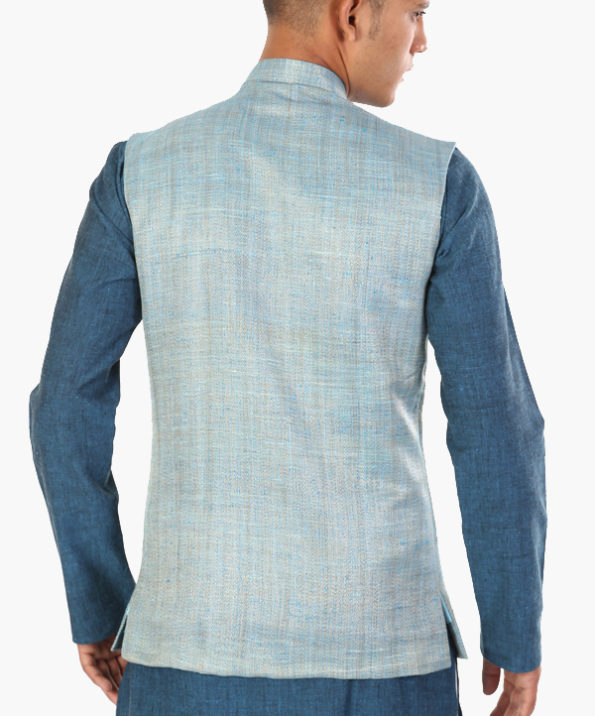 khadi_peocock_blue_jacket_3