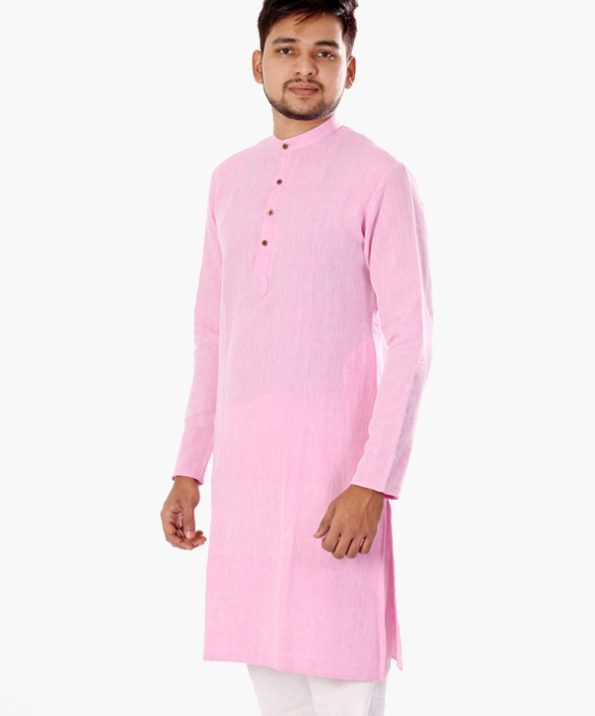 khadi_pink_yarn_dyed_ kurta_2