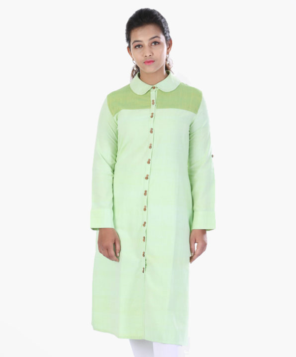 khadi_shirt_style_light_green_kurta_2