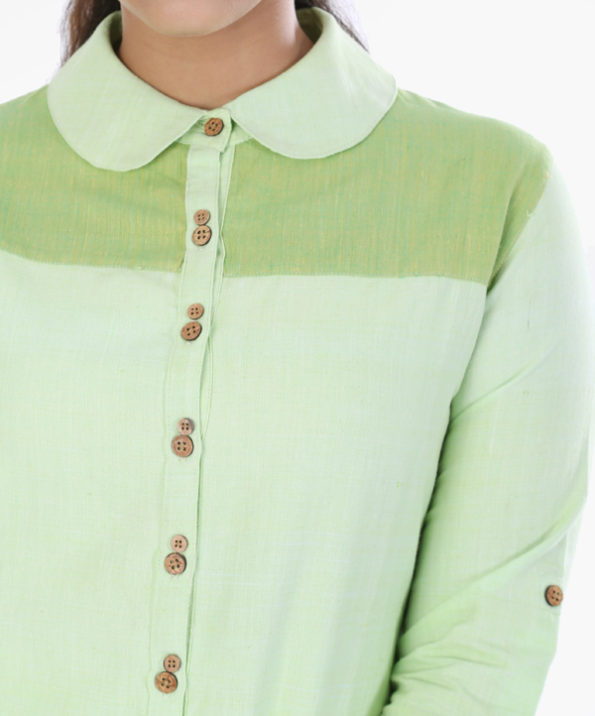 khadi_shirt_style_light_green_kurta_4