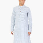 khadi_striped_blue_n_white_long_kurta_1