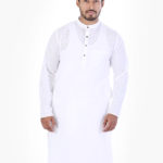 khadi_super_white_self_line_checks_devine_puja_wear_festival_long_kurta_1