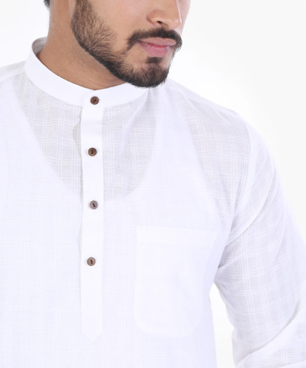 khadi_super_white_self_line_checks_devine_puja_wear_festival_long_kurta_4