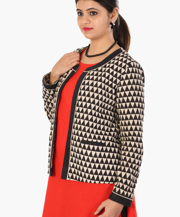 Buy online White Khadi Ethnic Jacket from shrugs & Jackets for Women by  Lavennder for ₹1159 at 54% off | 2024 Limeroad.com