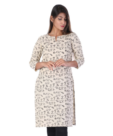 khadi warli print kurta
