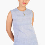 khadi_yarn_dyed-blue-short top-1