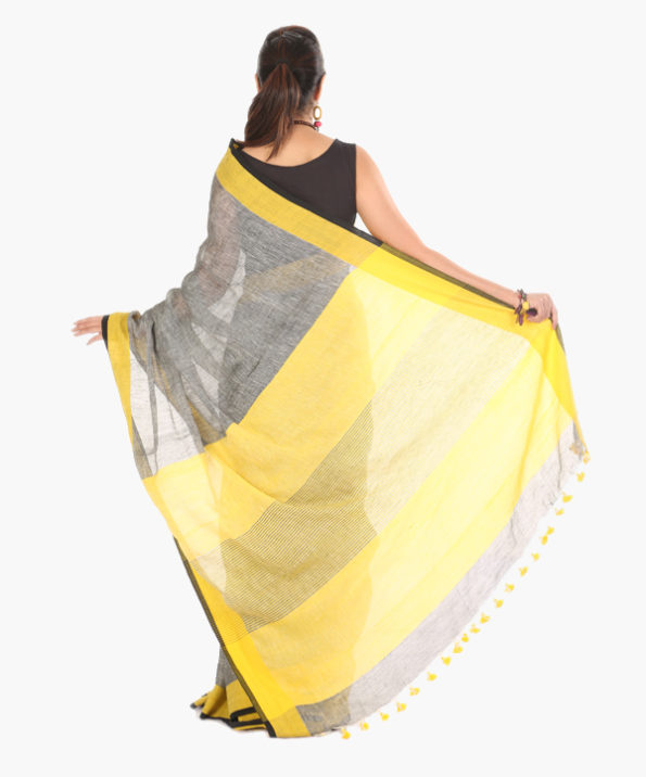 linen_handloom_grey_contrast_yellow_border_saree_3