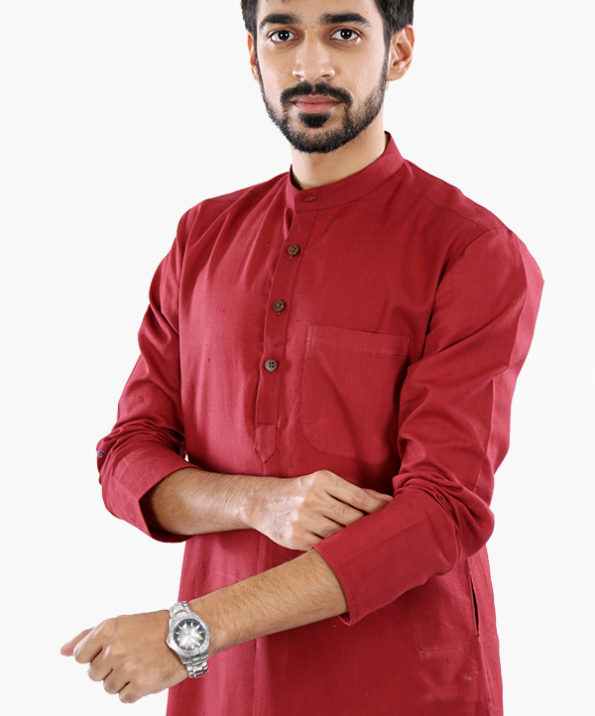 pure_khadi_red_long_kurta_4