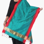 pure_silk_green_red_border_handloom_paithani_stole_1