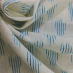 Ikat white fabric