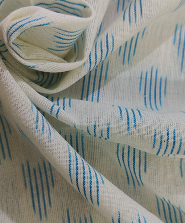 Ikat white fabric