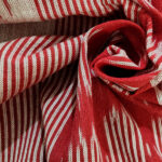 Ikat red fabric