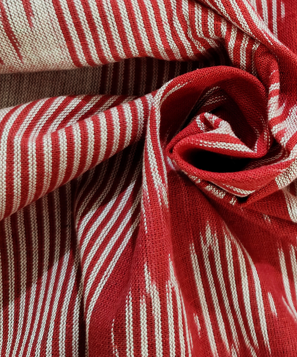 Ikat red fabric